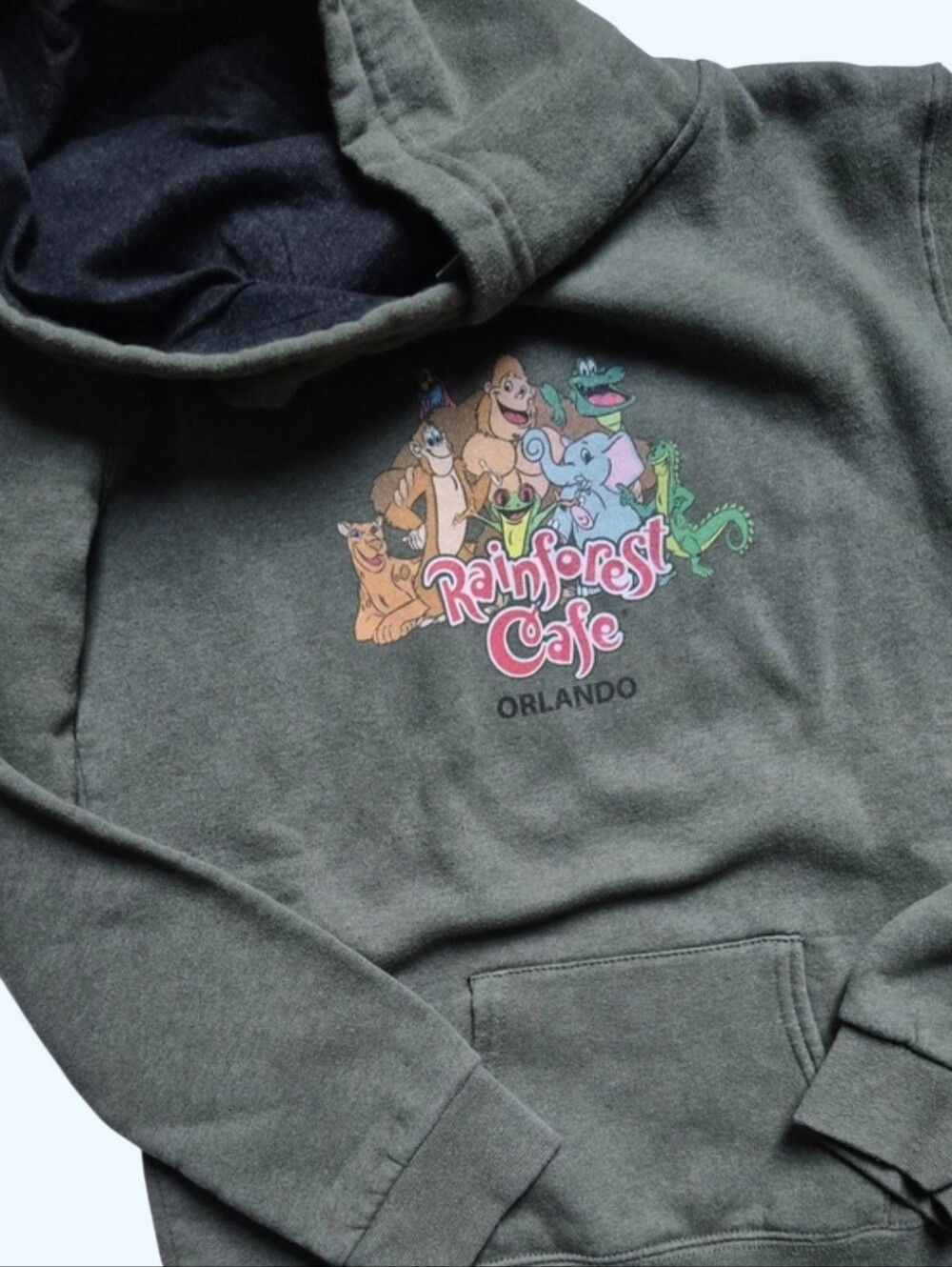 Rain Forest Cafe Orlando Kids Longsleeve Hoodie-Large